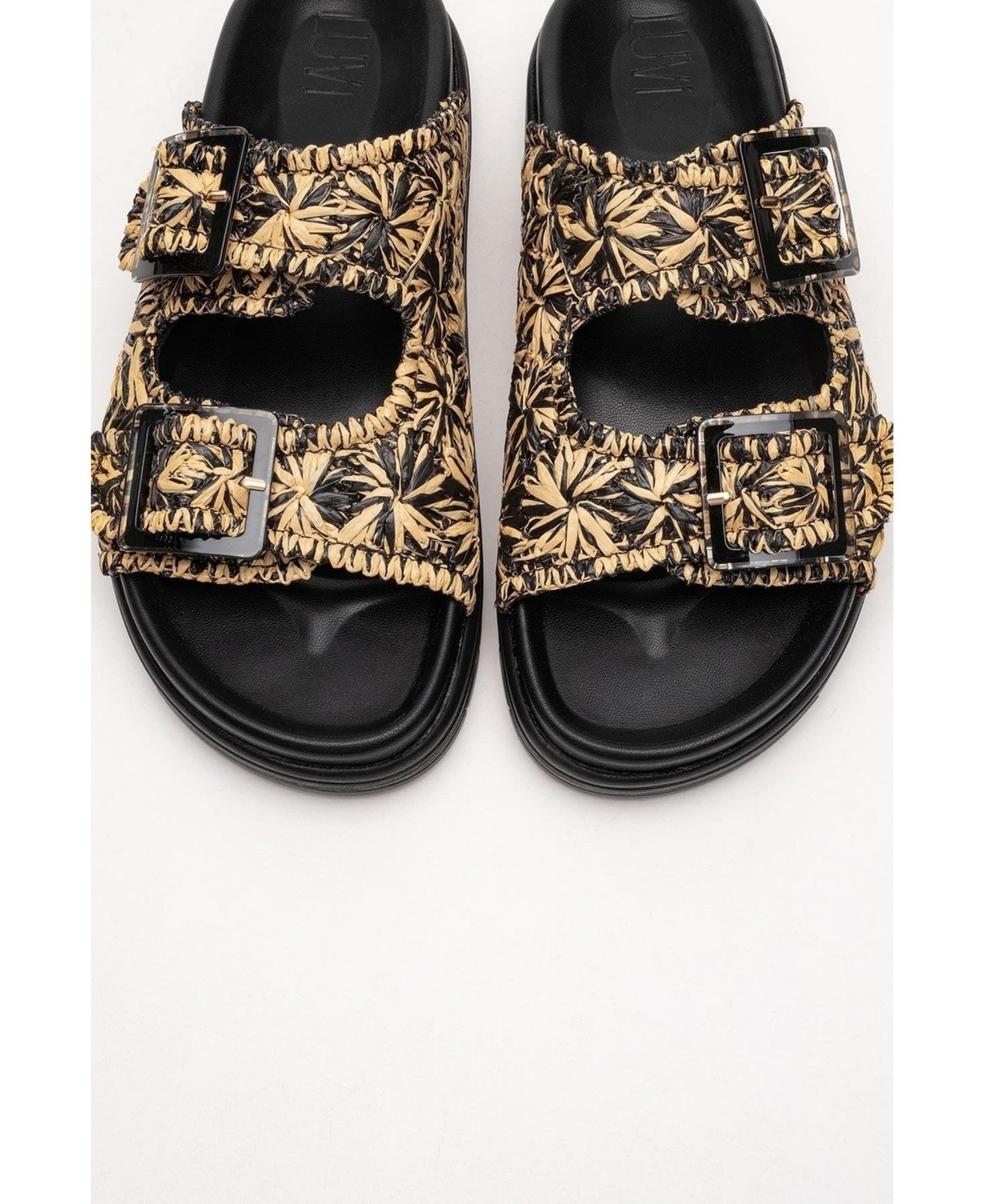 Forever & Always Shoes Milana Leather Double Strap Sandal (Women)