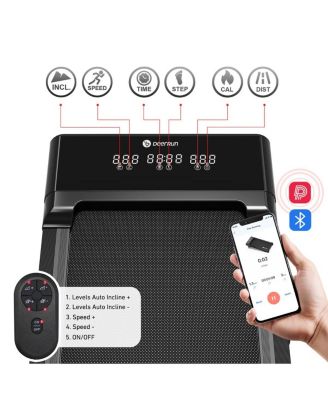 Superun Z10 12% Auto Incline Smart Walking Pad Treadmill with remote control