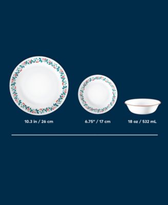 Be Merry 18 Pc. Dinnerware Set, Service For 6