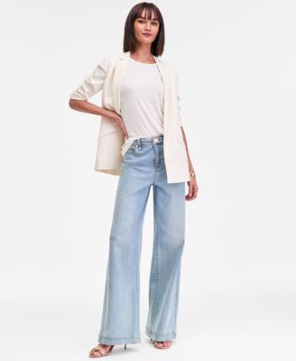 Women's Ruched-Shoulder Cap-Sleeve Top, Macy's Exclusive