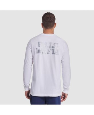 Men's White Buffalo Bills 2025 Rivalries Collection Essential Long Sleeve T-Shirt