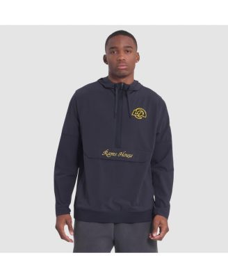 Nike - Men's Midnight Blue Los Angeles Rams 2025 Rivalries Collection Sideline Anorak Half-Zip Hoodie Jacket
