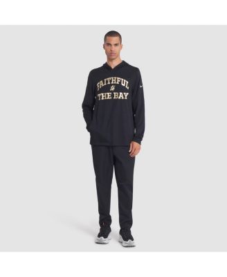 Men's Black San Francisco 49ers 2025 Rivalries Collection Sideline Dri-FIT Long Sleeve Hoodie T-Shirt