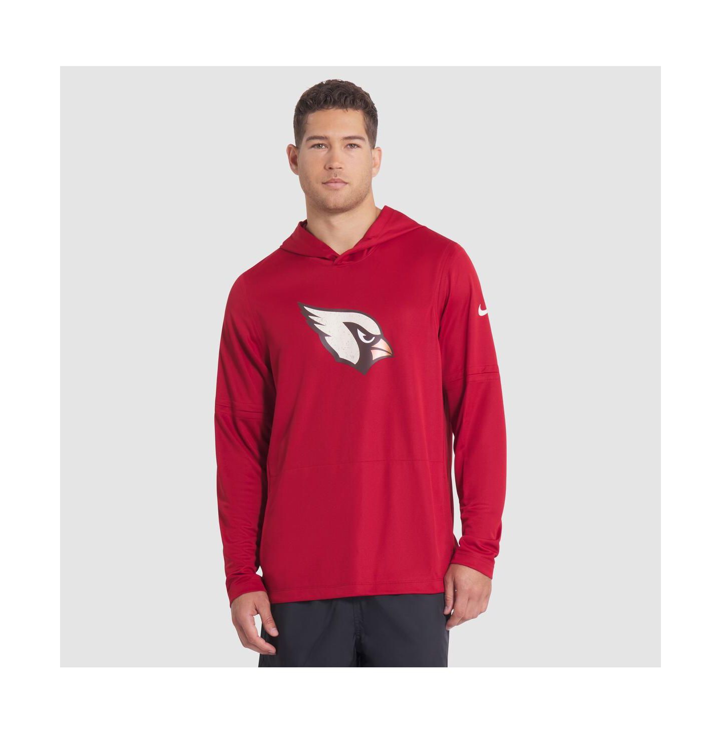 Мужское худи Nike Red Arizona Cardinals 2025 Rivalries Collection Sideline Dri-FIT Long Sleeve T-Shirt — фото 1