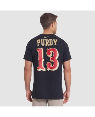 Men's Brock Purdy Black San Francisco 49ers 2025 Rivalries Collection Player Name Number Jersey