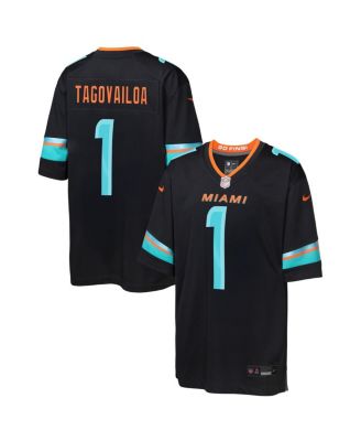 Big Boys and Girls Tua Tagovailoa Pitch Blue Miami Dolphins 2025 Rivalries Collection Game Jersey