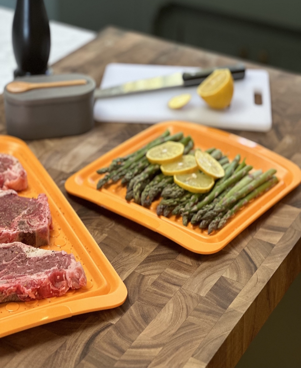 Outset Small Prep Trays, Set Of 2 In Multi