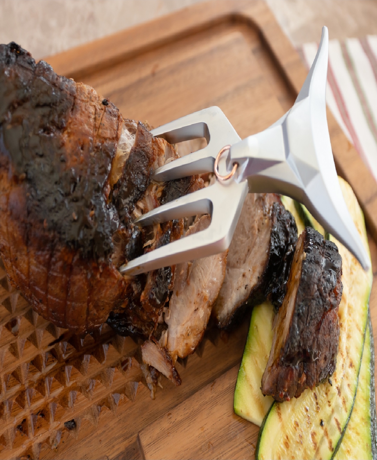 Outset Steel El Matador Meat Fork In Metallic