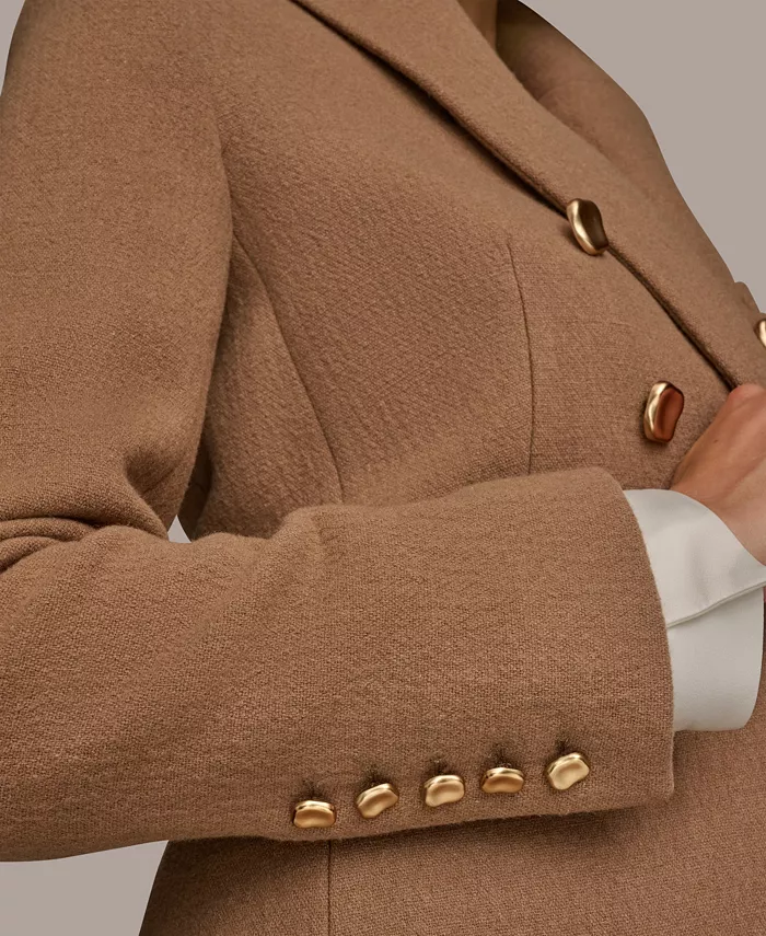 Women's Double Breasted Buttoned Blazer - thumbnail 9