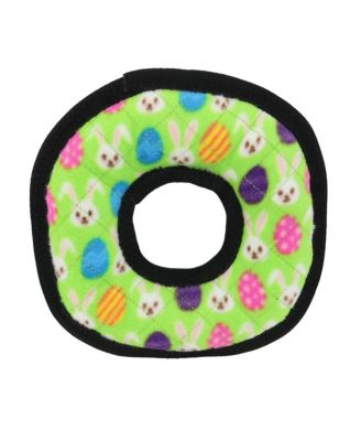 Holiday Medium Ring Egg 2 Pack, Durable Plush Squeaky Dog Toy