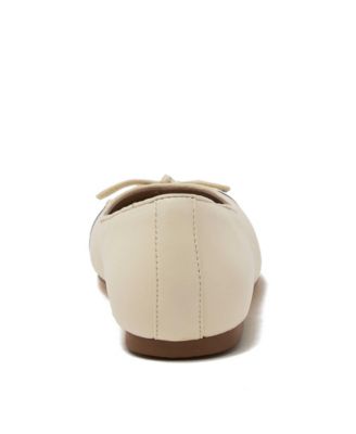 Women's Essential Leather Cap Toe Ballet Flats