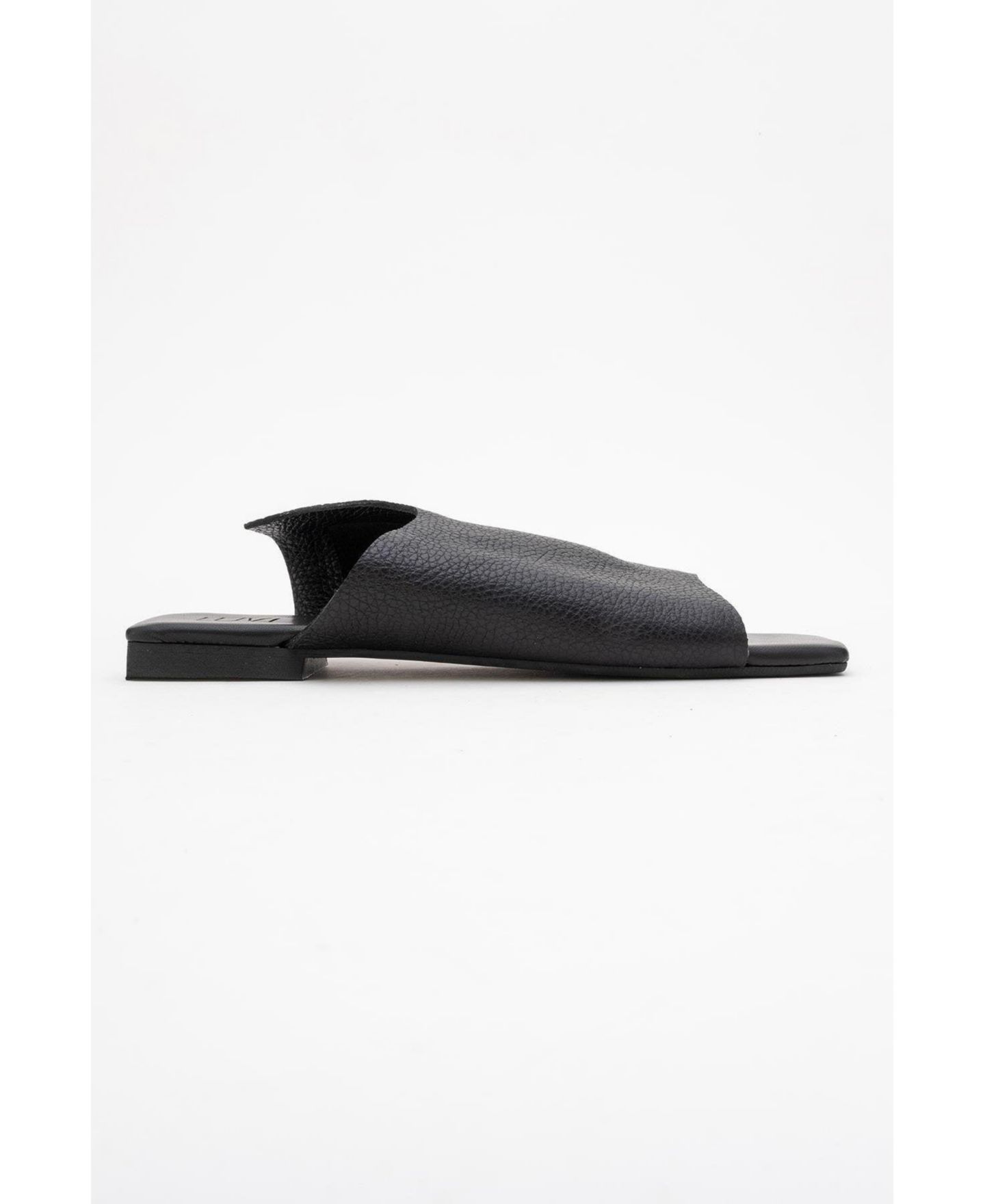 Женские сандалии Forever & Always Shoes Orianna Leather Slide (Women), цвет: Чёрный кожаный — фото 5