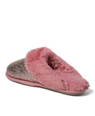 Cozyfoams Women's Glitter Scuff Slipper with Gift Bag