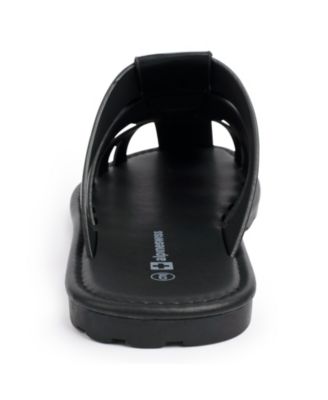 Men's Marlin Fisherman Slide Sandals Faux Leather Dressy Sandals