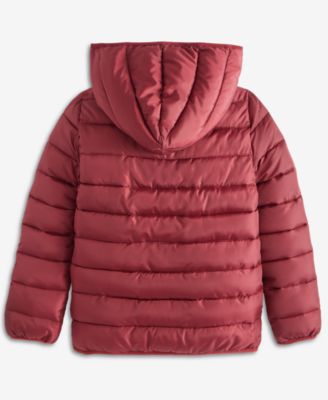 Boys' 5-20 Check Puffer Jacket