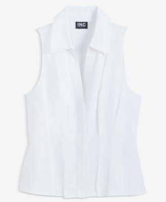 Woman's Collared Button-Front Top, Macy's Exclusive 