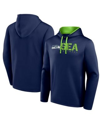 Logo Athletic - Men's College Navy Seattle Seahawks Head Start Pullover Hoodie