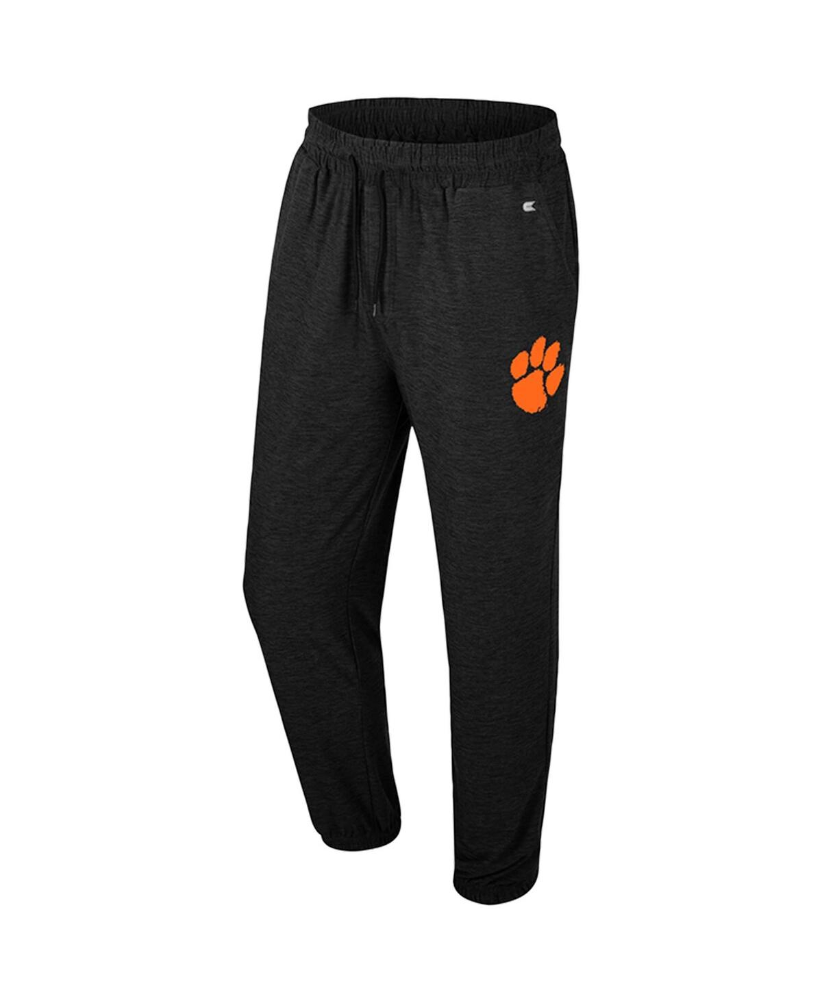 Colosseum Men's Black Clemson Tigers Revolution Jogger Pants In Black