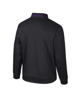 Men's Black Washington Huskies Mainframe Quarter-Zip Fleece Jacket
