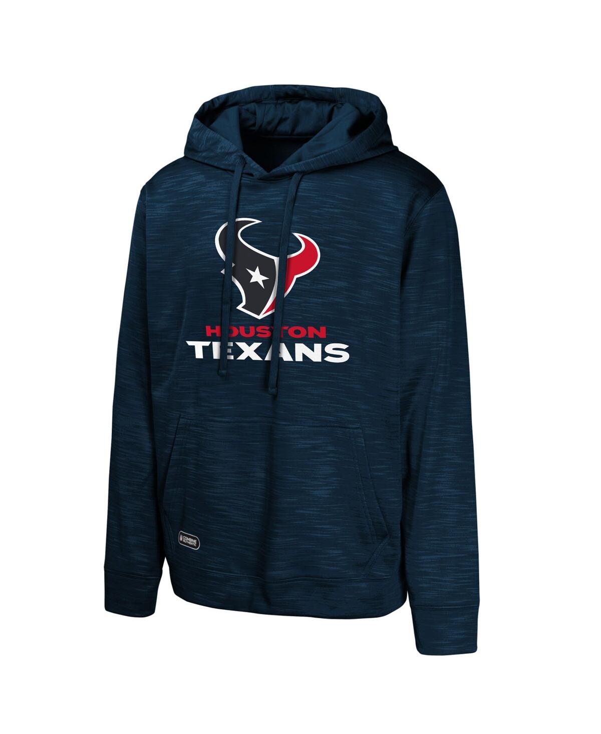 Outerstuff Men's Navy Houston Texans Streak Fleece Pullover Hoodie In Blue