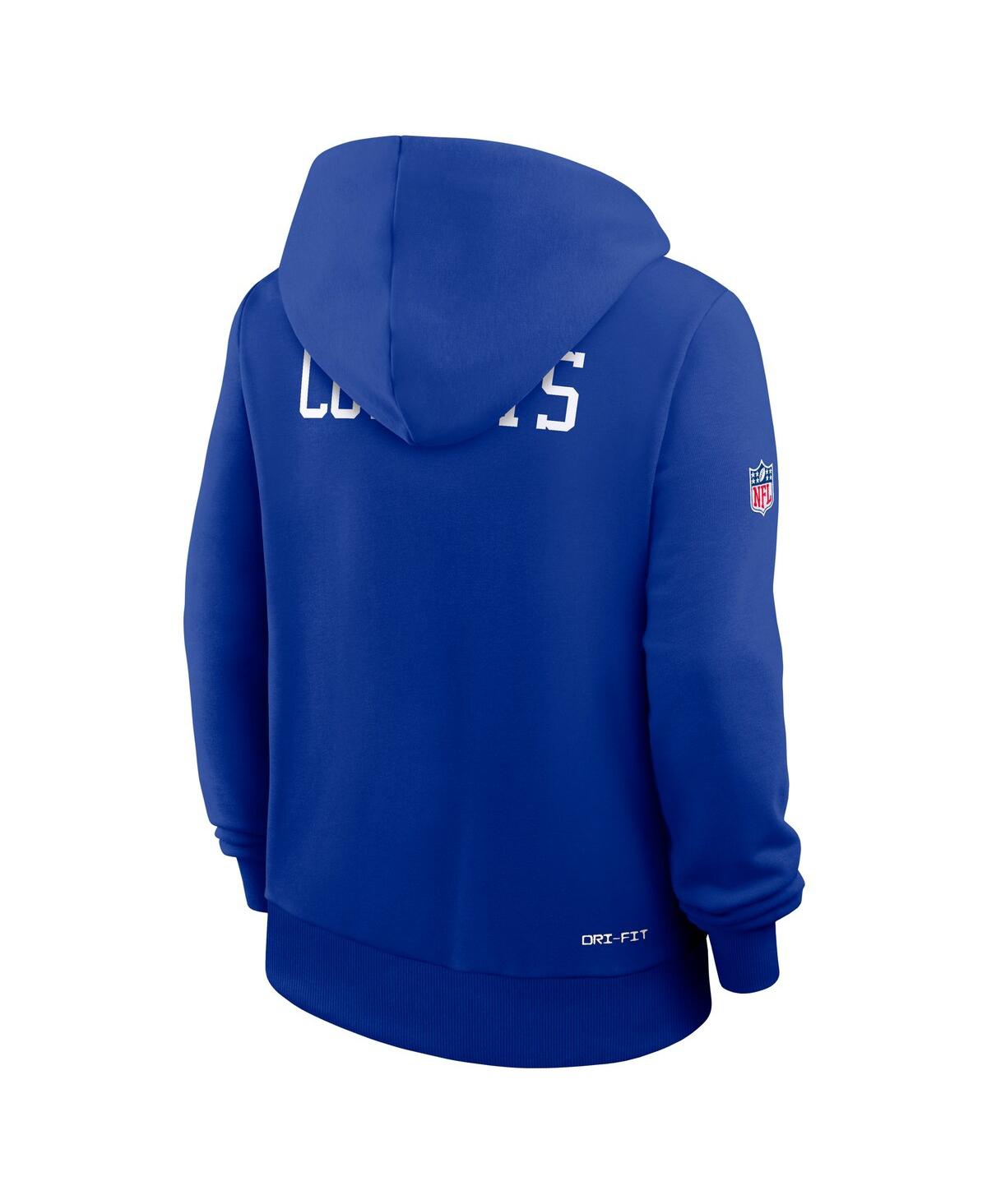 Nike Women's Royal Dallas Cowboys Throwback Sideline Standard Issue Dri-fit Hoodie In Blue