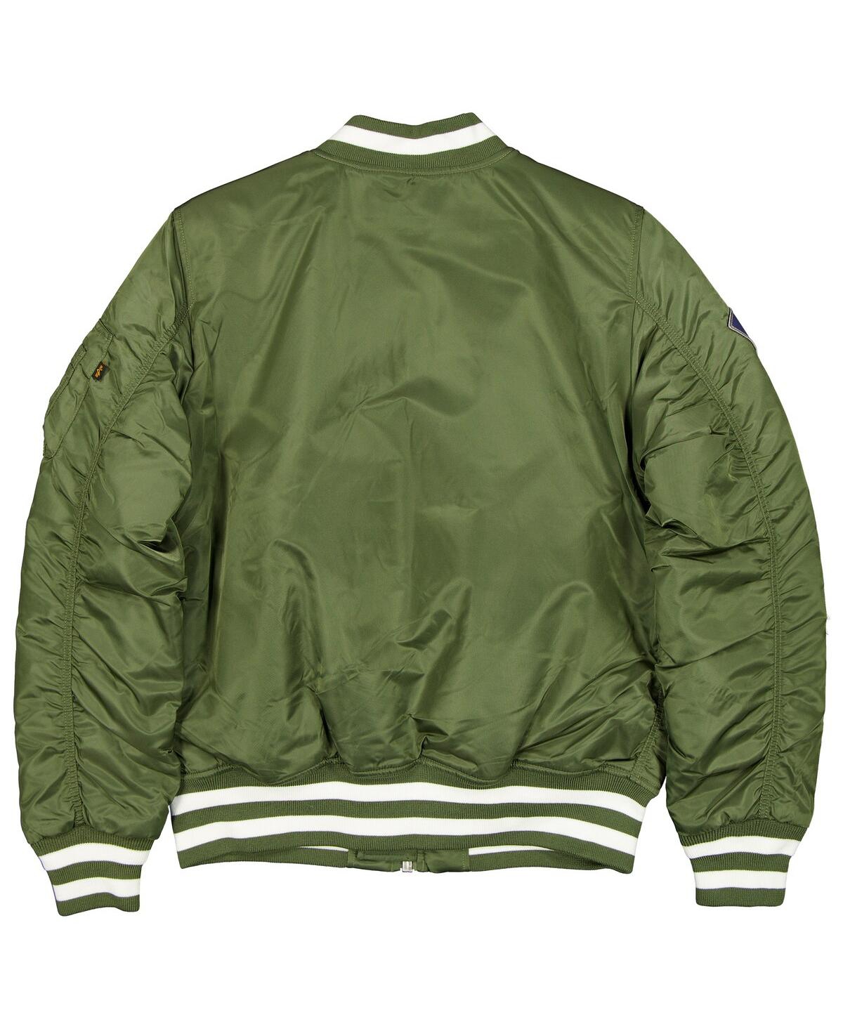 New Era Men's X Alpha Industries New York Yankees Mlb Reversible Bomber Jacket In Green