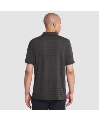 Men's Gotham Green New York Jets 2025 Rivalries Collection Sideline Victory Striped Dri-FIT Polo Shirt