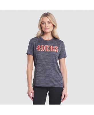 Nike - Women's Heather Charcoal San Francisco 49ers 2025 Rivalries Collection Sideline Velocity Dri-FIT T-Shirt