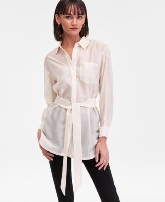 Women's Sash-Tie Tunic Shirt, Macy's Exclusive