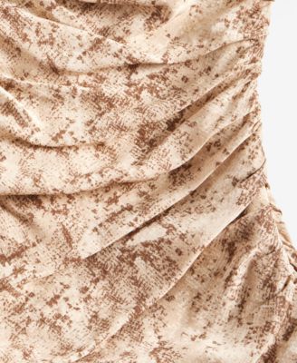 Women's One-Shoulder Ruched Asymmetrical Dress, Macy's Exclusive
