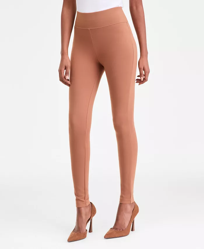 Women's High-Rise Pont&eacute;-Knit Leggings - thumbnail 6
