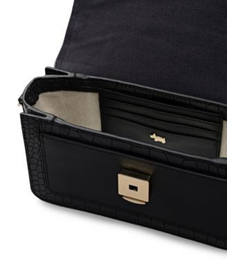 Albert Road Croc Mini Flap Over Crossbody Bag