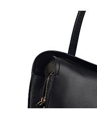 Liverpool Gardens Medium Smooth Leather Ziptop Grab Bag