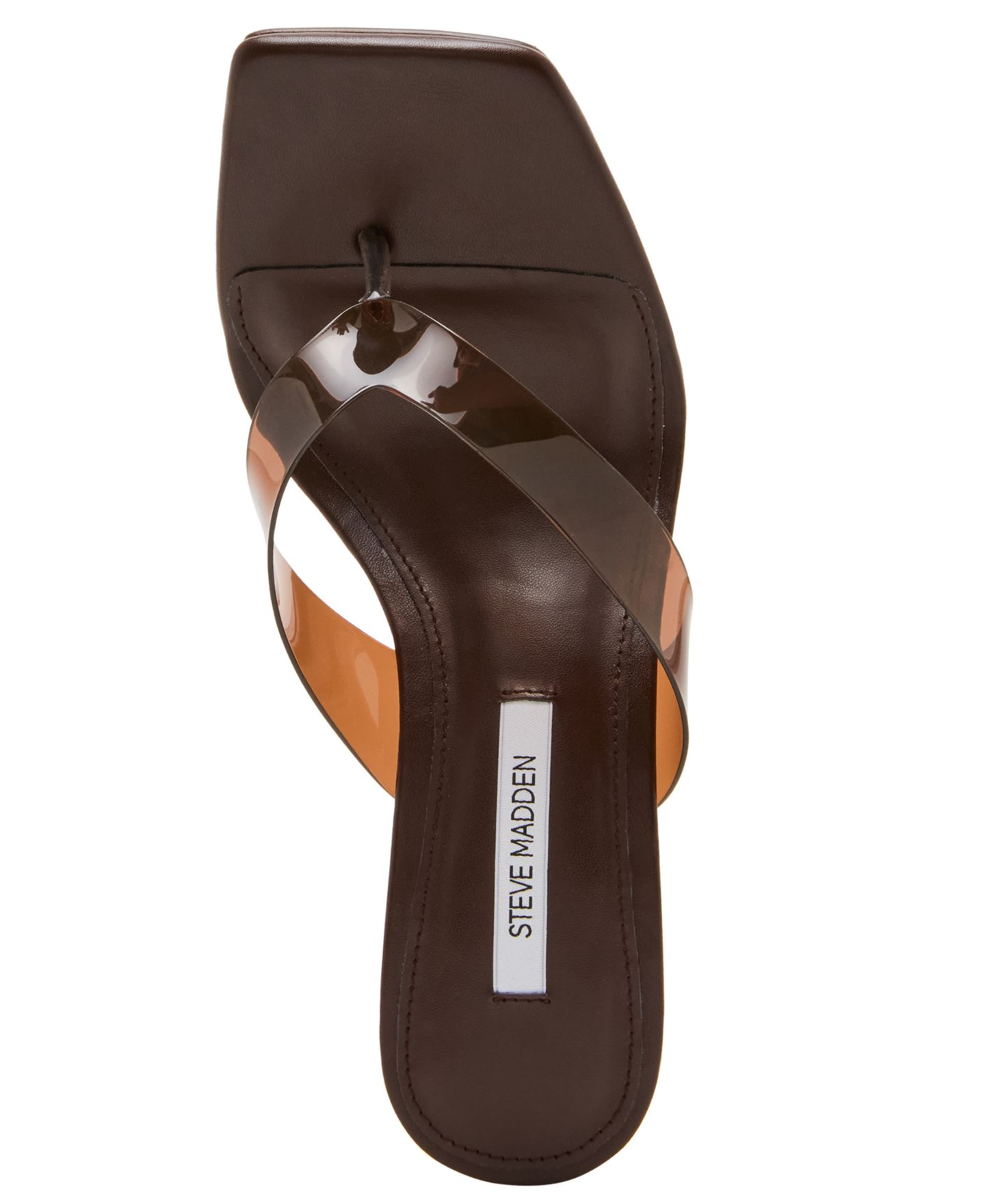 Женские сандалии Steve Madden Katrine Wedge Thong, цвет: Коричневый — фото 4