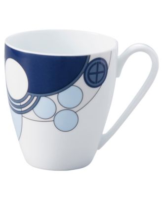 Frank Lloyd Wright Imperial Cabaret Blue Set of 2 Mugs, 10 oz.