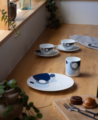 Frank Lloyd Wright Imperial Cabaret Blue Coupe Plate, 9-1/2"