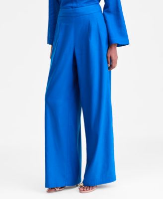 I.N.C. International Concepts Women's Linen Pull-On Wide-Leg Pants, Macy's Exclusive