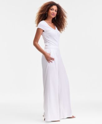 Women's High-Rise Pleated Pull-On Wide-Leg Pants, Macy's Exclusive