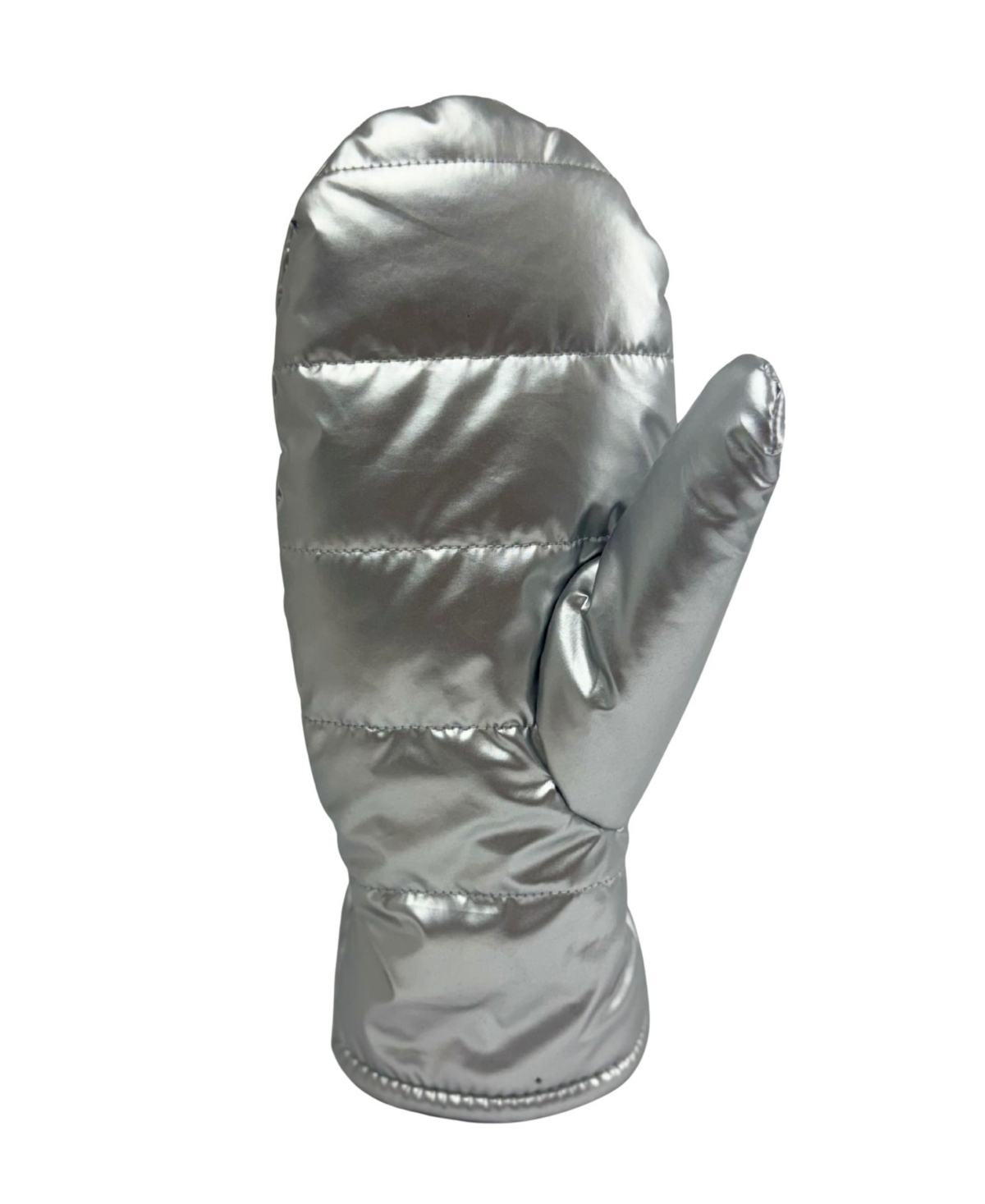 Marcus Adler Metallic Mitten In Silver