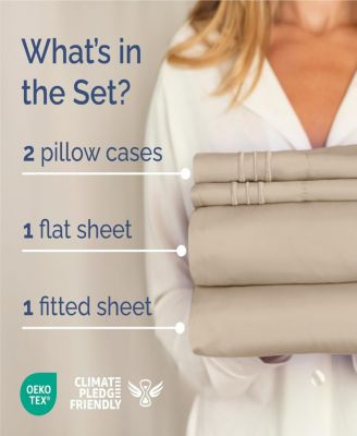 4 Piece Microfiber Sheet Set - King