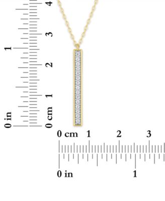 2-Pc. Diamond Necklace Set (1/4 ct. t.w.) in 14K Yellow Gold Over Sterling Silver