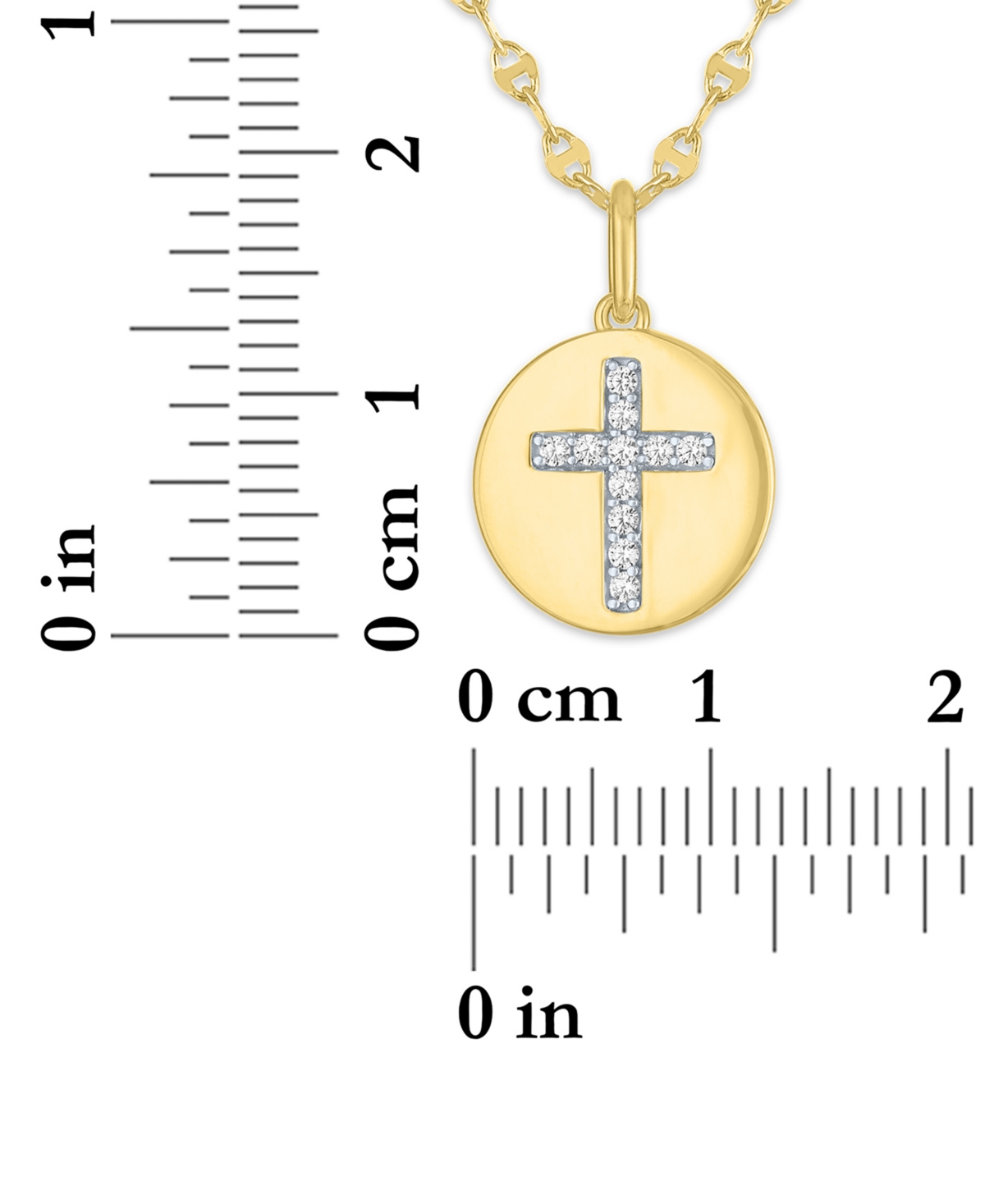 Macy's 2-Pc. Diamond Necklace Set (1/10 ct. t.w.) in 14K Yellow Gold Over Sterling Silver