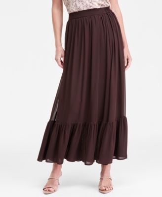 Women's Flounce-Hem Maxi Skirt, Macy's Exclusive