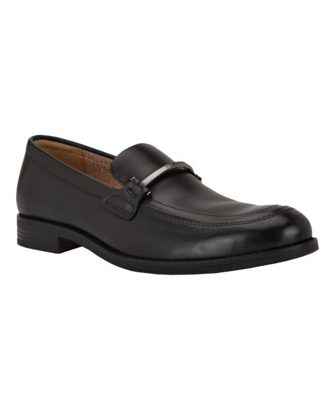 Мужские туфли Tommy Hilfiger Jezzon Leather Dress Loafers, цвет: Чёрный кожаный