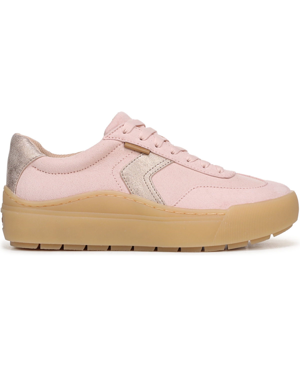 Dr. Scholl's Women's Time Off Win Lace Up Platform Sneakers In Pink