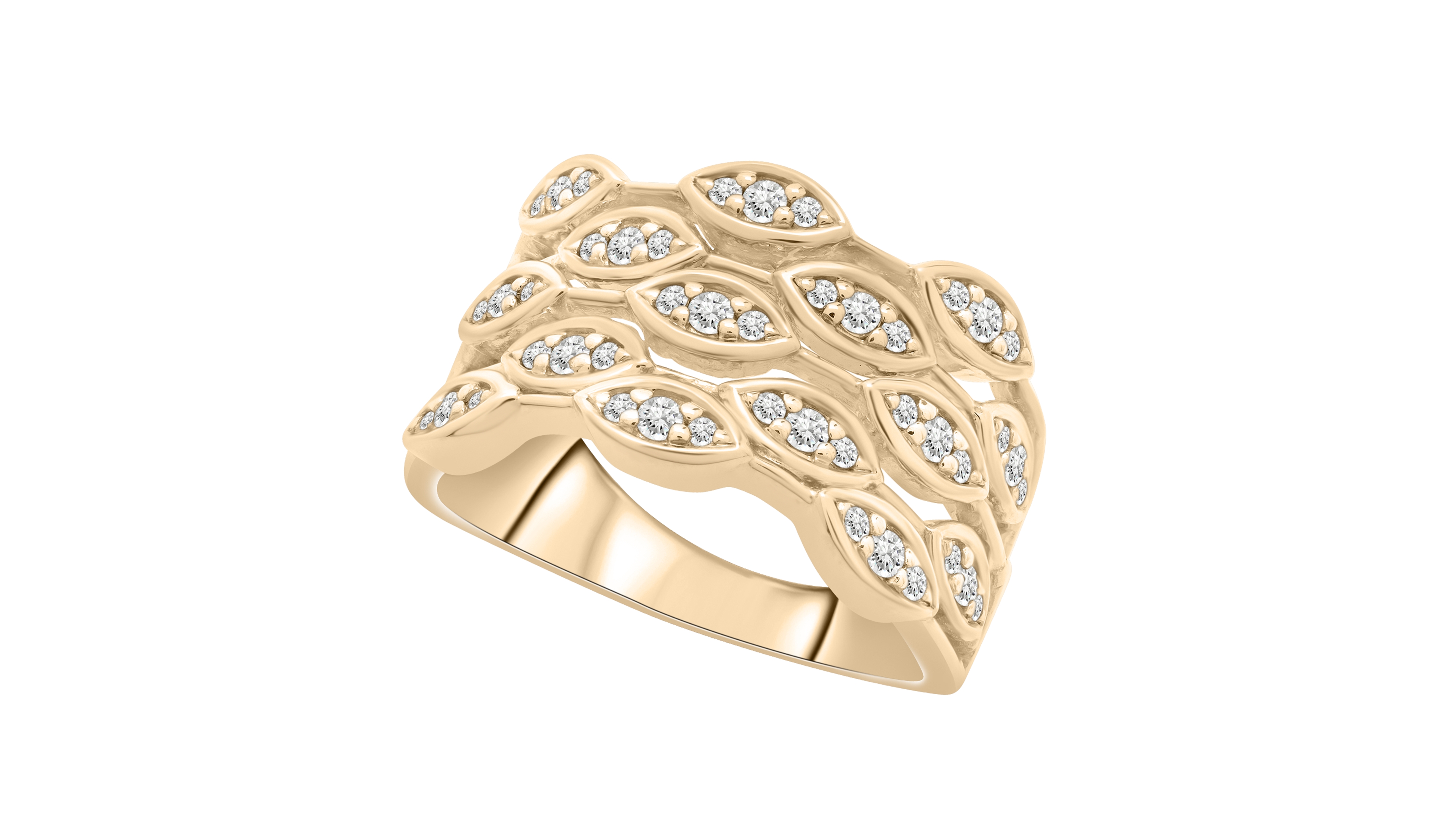 Wrapped in Love Diamond Round Ring (1/2 ct. t.w.) in 14K Yellow Gold, Macy's Exclusive