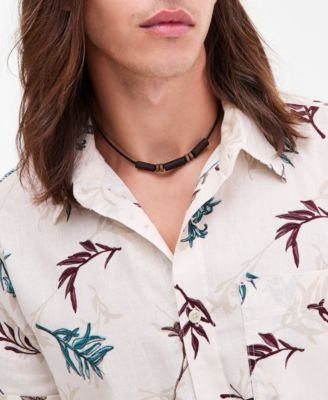 Men's Orion Leaf Short-Sleeve Button-Up Shirt, Macy's Exclusive