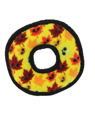 Holiday Jr Ring Leaves 2 Pack , Durable Plush Squeaky Dog Toy