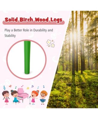 30-Key Wooden Toy Kids Grand Piano with Bench and Music Rack