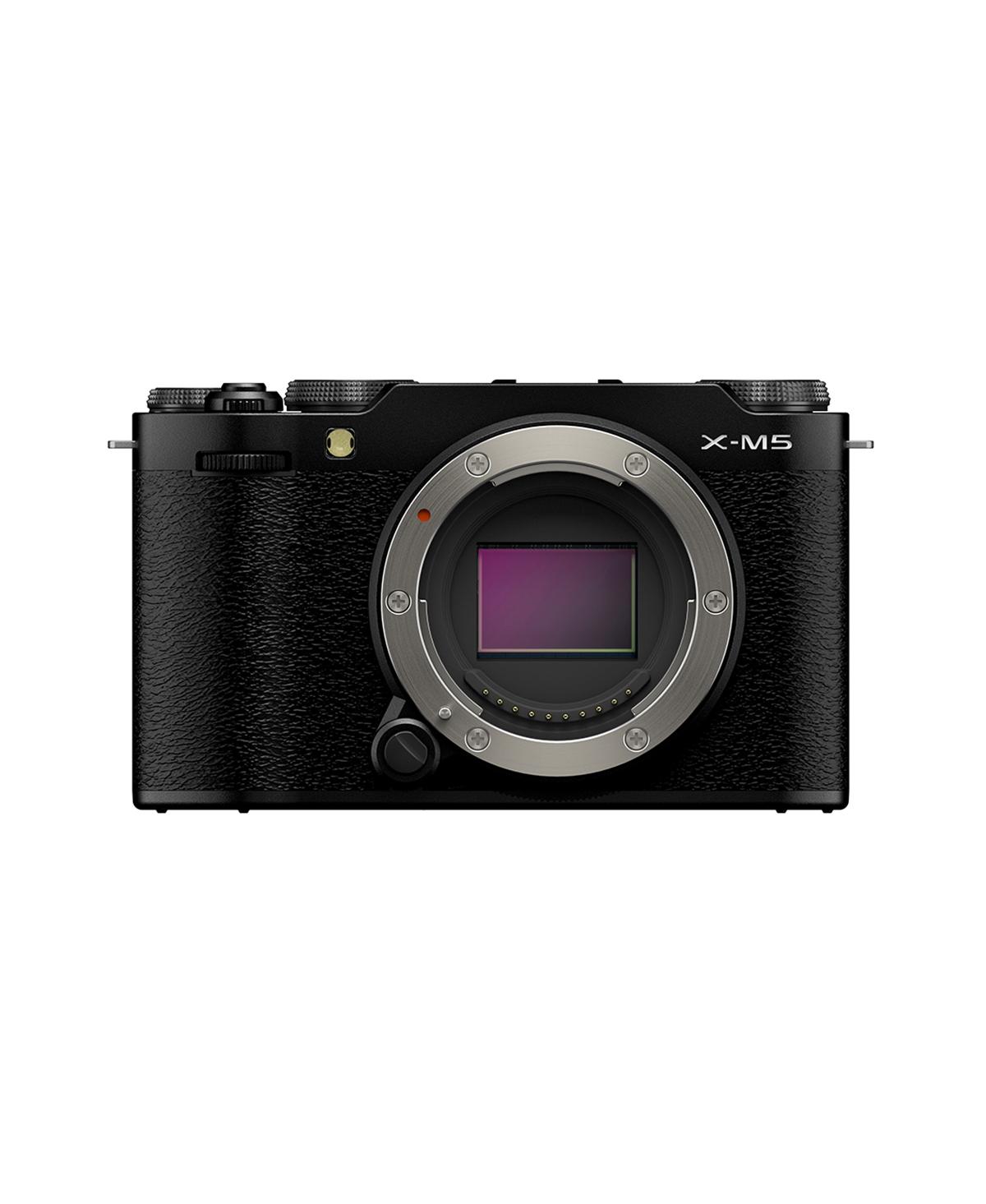 Fujifilm X-M5 Mirrorless Camera, Black, Bundle with 64GB Memory Card, Camera Case